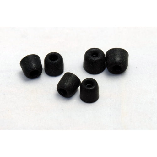 Dekoni Audio Moldable Foam Ear Tips Premium Memory Foam Isolation Earphone Tips - 4.9mm 3 Pack SM MED Lrg Sample Pack Black (EPZ-Mercury-PL)
