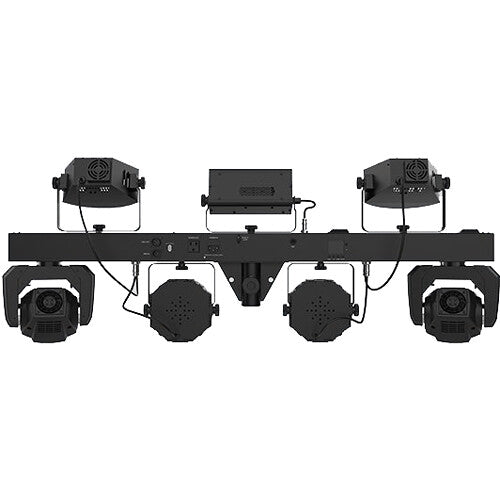 Chauvet DJ GigBAR Move + ILS 5-in-1 Lighting System with Moving Heads, Pars, Derbys, Strobe, and Laser Effects
