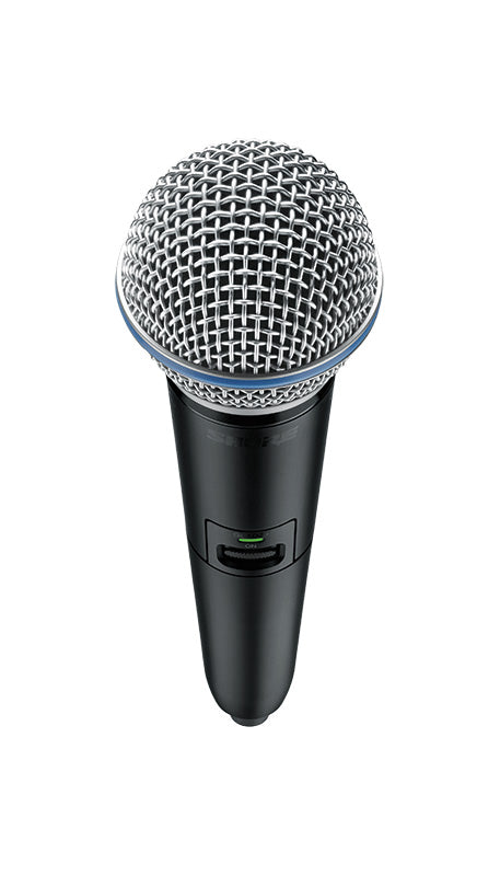 Shure GLXD2+/B58-Z3 Digital Wireless Dual Band Handheld Transmitter with BETA 58A Vocal Microphone (Z3: 2.4, 5.8 GHz)