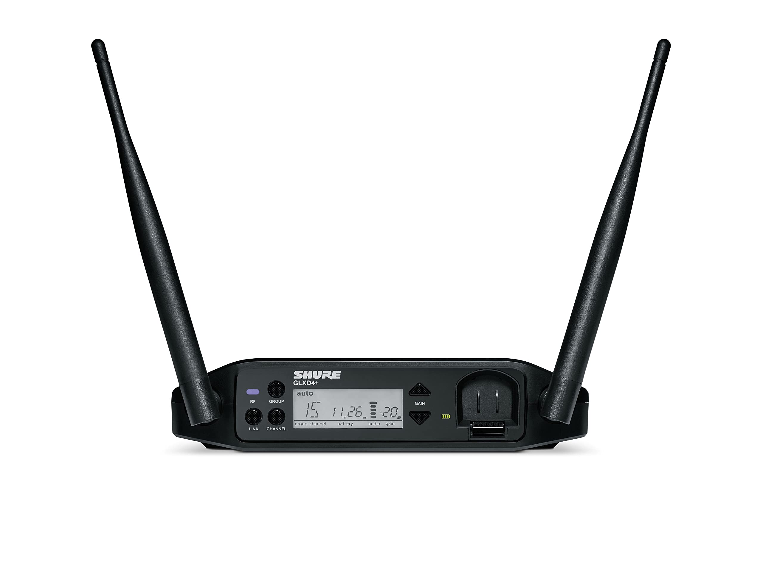 Shure GLXD4+-Z3 Digital Wireless Dual Band Tabletop Receiver (Z3: 2.4, 5.8 GHz)