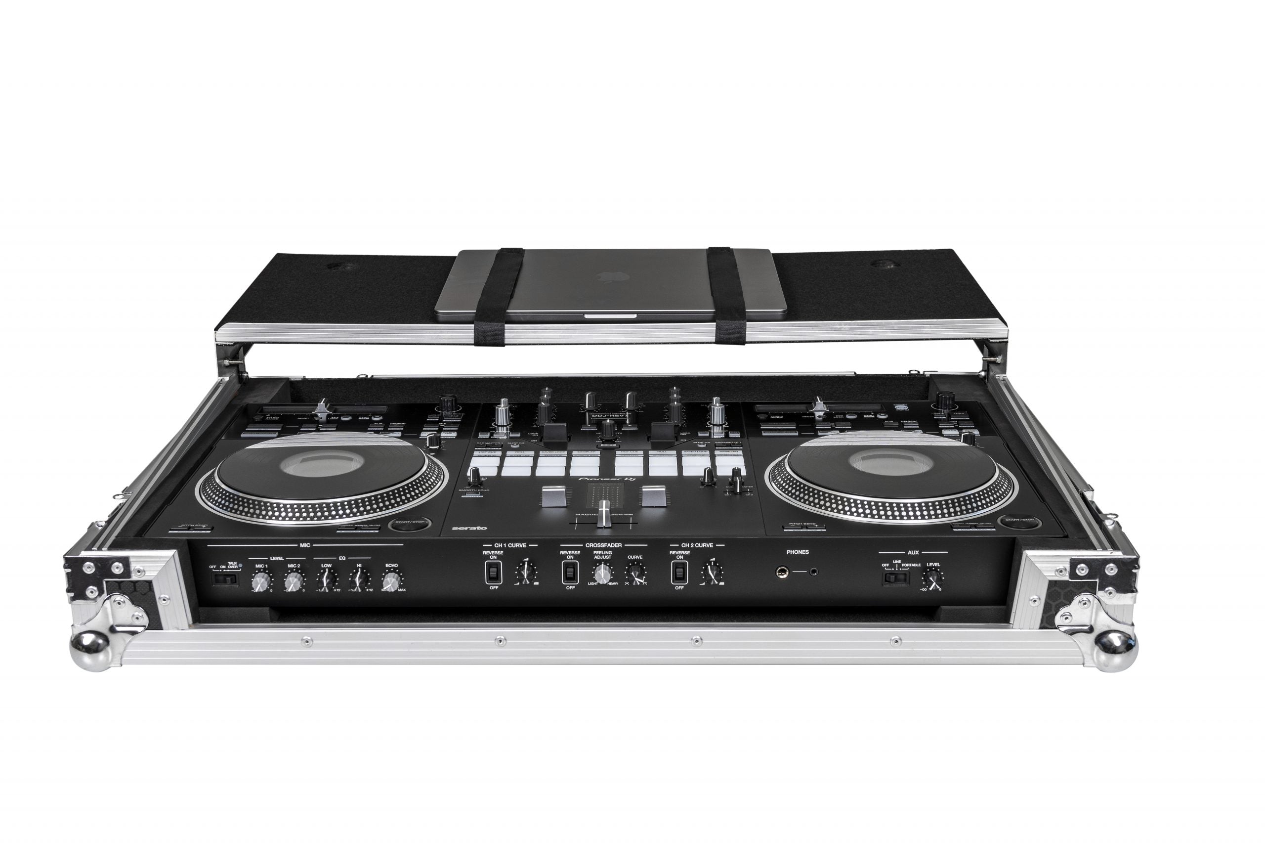 Headliner HL10008 Flight Case w/ Latop Platform & Wheels for Pioneer DJ DDJ-REV7