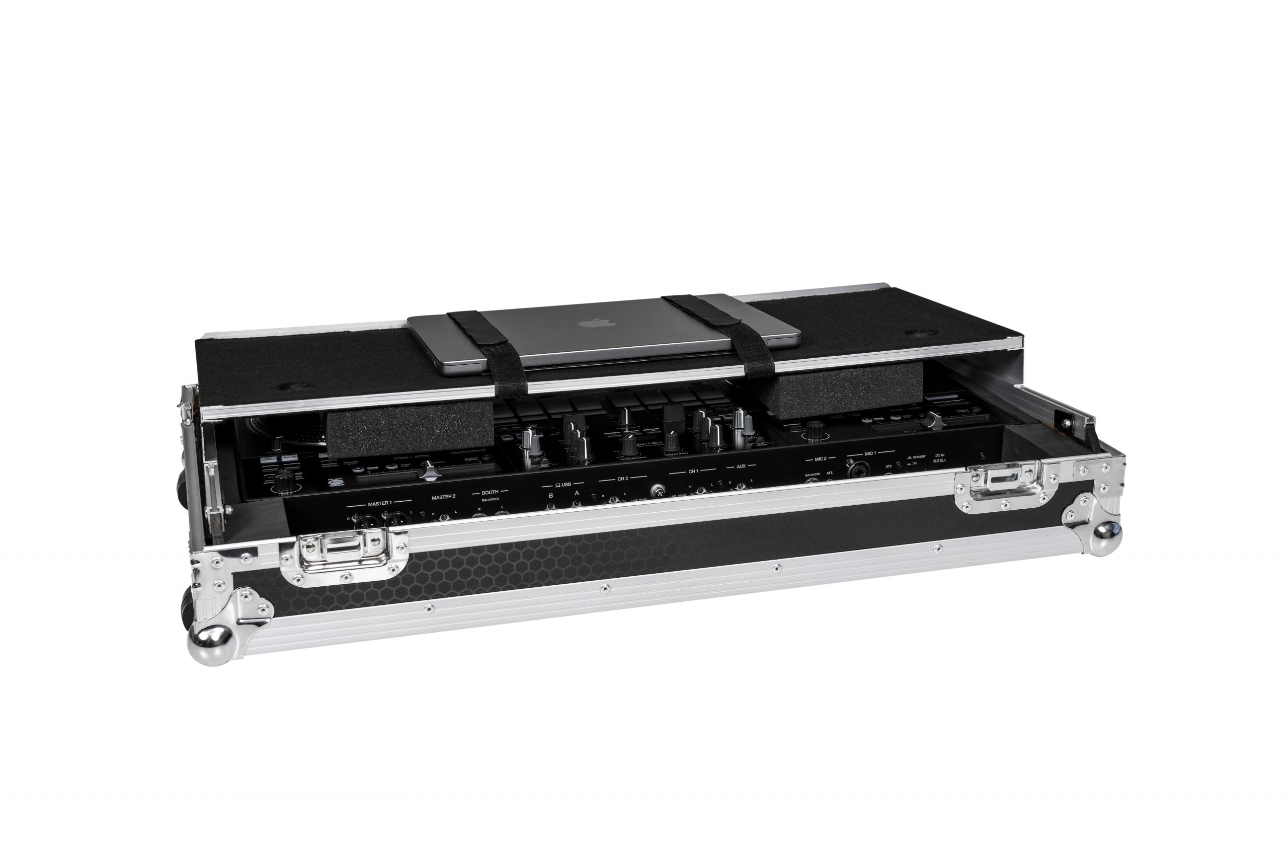 Headliner HL10008 Flight Case w/ Latop Platform & Wheels for Pioneer DJ DDJ-REV7