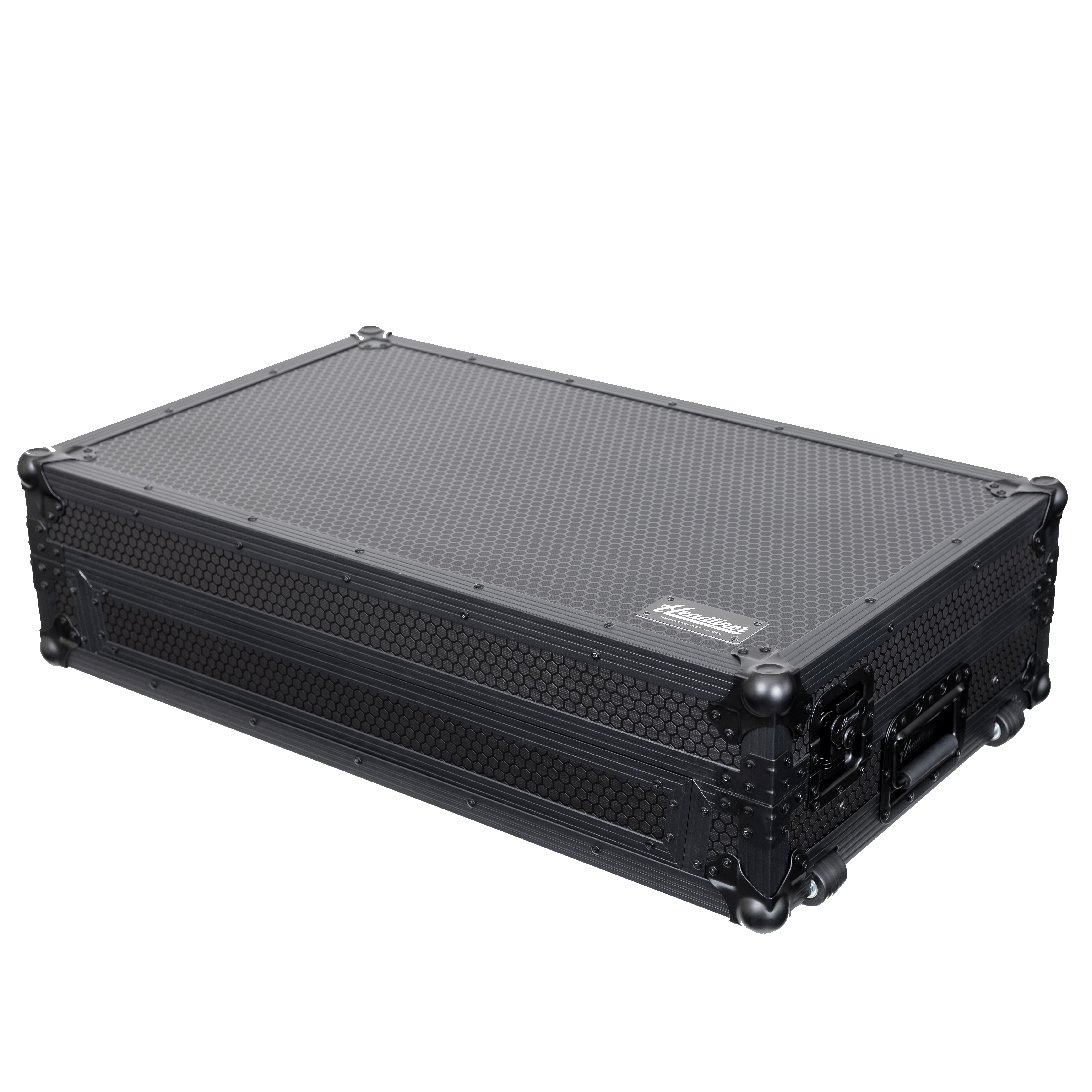 Headliner HL10016 Pitch Black Flight Case For Rane Four W/ Laptop Platform & Wheels