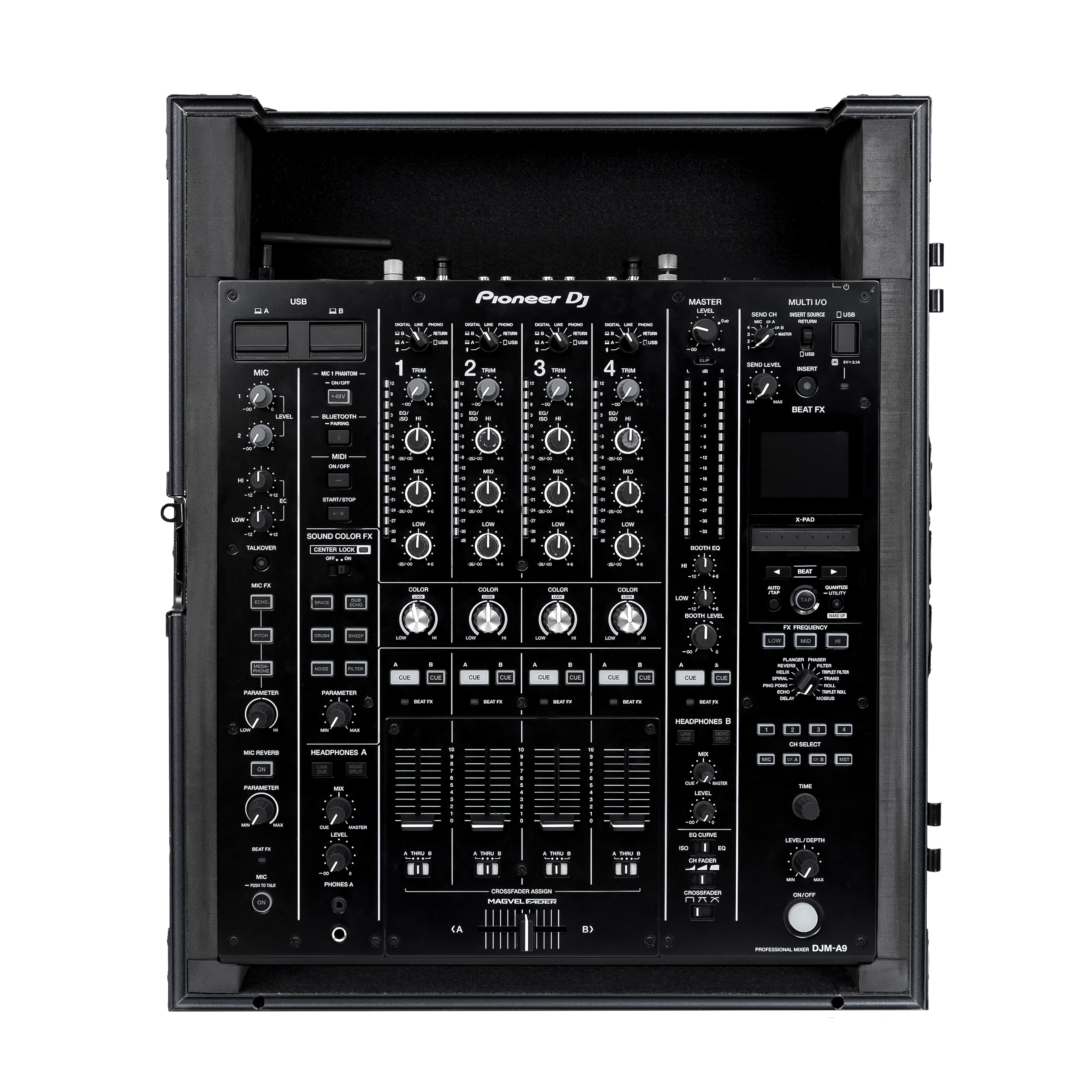 Headliner HL10204 Pitch Black Flight Case for Pioneer DJ DJM-A9