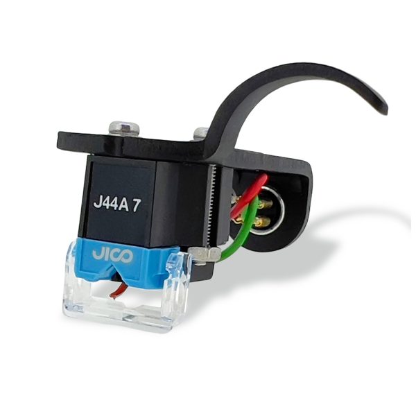 JICO J-AAC0612 OMNIA J44A 7 DJ IMPROVED SD Cartridge Mounted on Black Jico Headshell