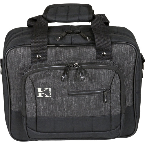 Kaces KB1210 Luxe Series Charcoal/Black Keyboard/Gear Bag (12.5 x 10.5 x 3.5)