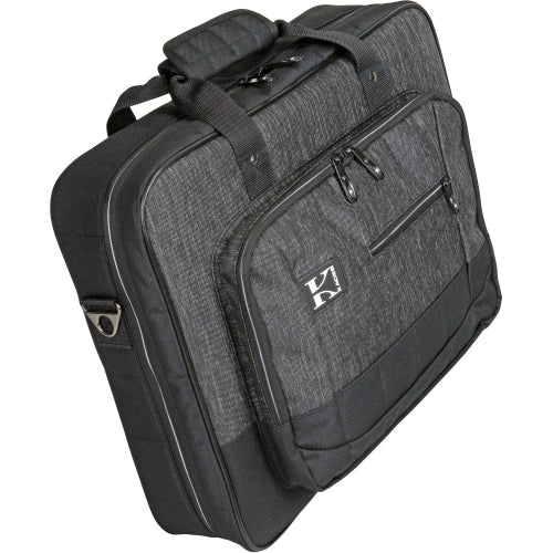 Kaces KB1714 Luxe Series Charcoal/Black Keyboard/Gear Bag (17.5 x 14 x 4)