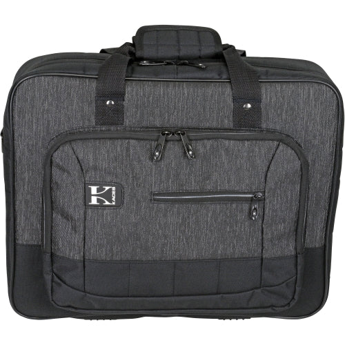 Kaces KB1714 Luxe Series Charcoal/Black Keyboard/Gear Bag (17.5 x 14 x 4)