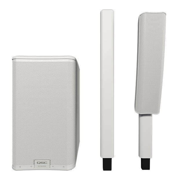 QSC KC12-WHT Active 12 3-Way Column Loudspeaker System with Bluetooth (White)