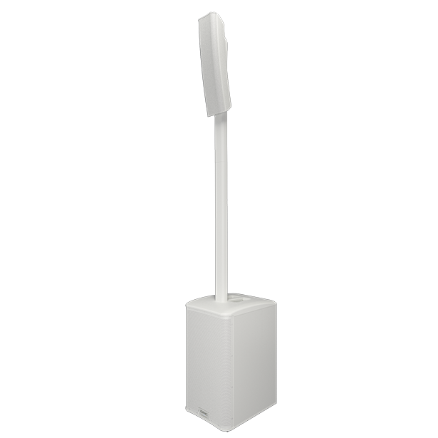 QSC KC12-WHT Active 12 3-Way Column Loudspeaker System with Bluetooth (White)