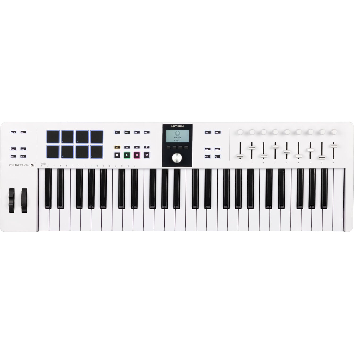 Arturia KeyLab Essential mk3 49-Key Universal MIDI Controller and Software (White)