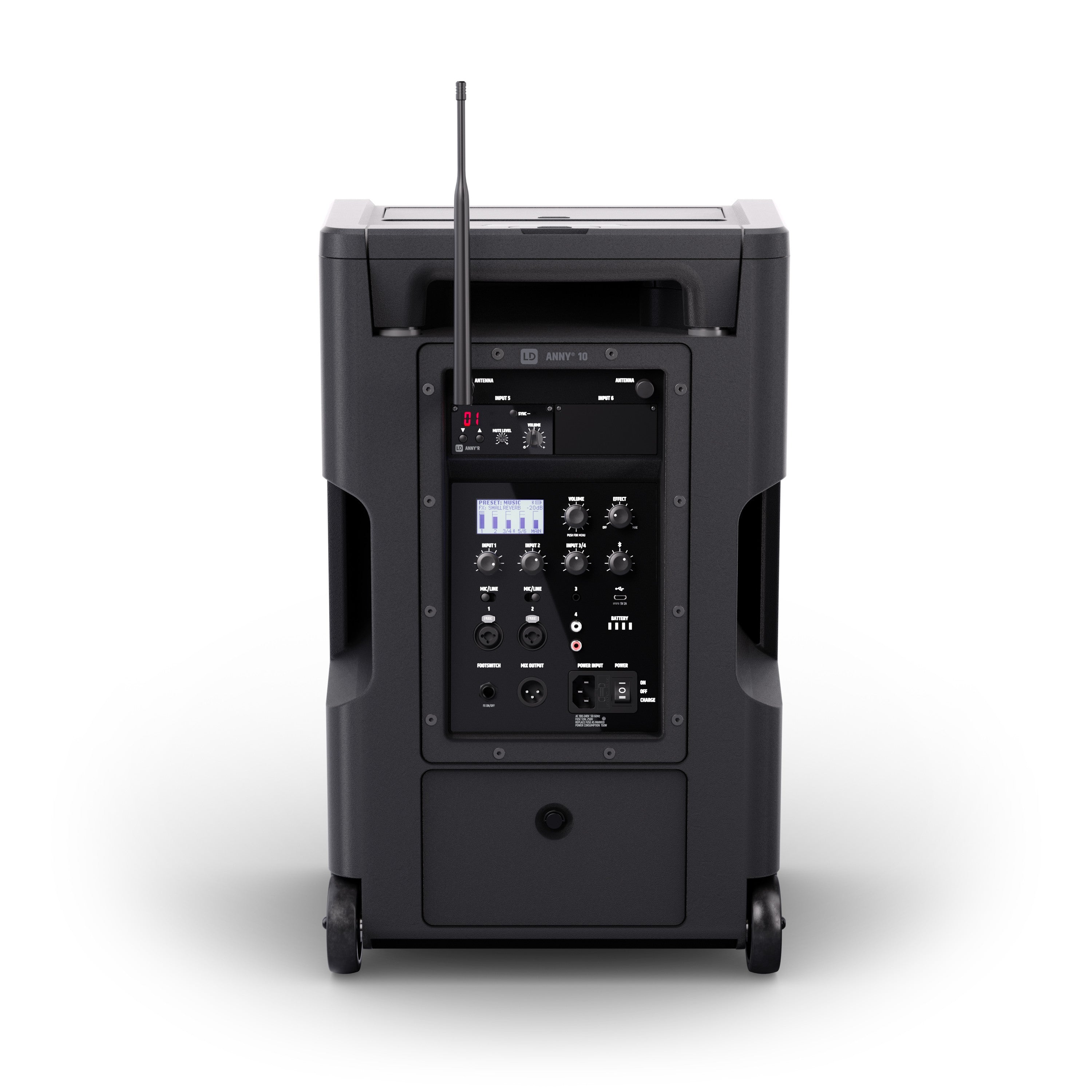LD Systems LDANNY10HHDB51US ANNY 10 HHD Battery-Powered Bluetooth 10 PA Speaker with 1 Handheld Microphone (B51: 512 to 542 MHz)