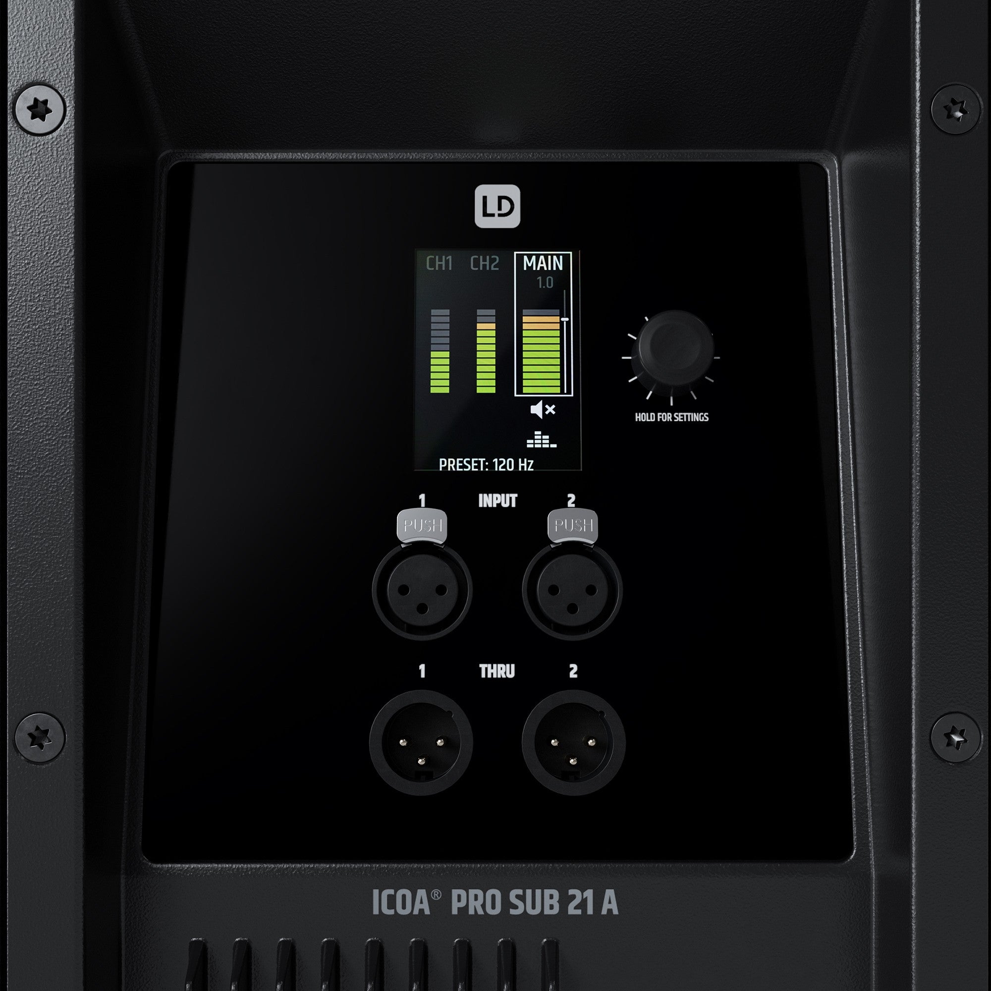 LD System ICOA PRO SUB 21 A Powered 21 High-Performance Bass Reflex PA Subwoofer