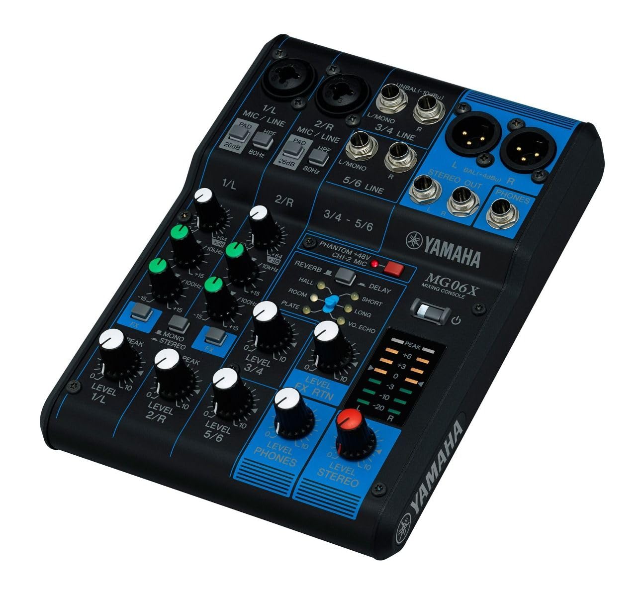 Yamaha MG06X 6-input Stereo Mixer w/ SPX Effects