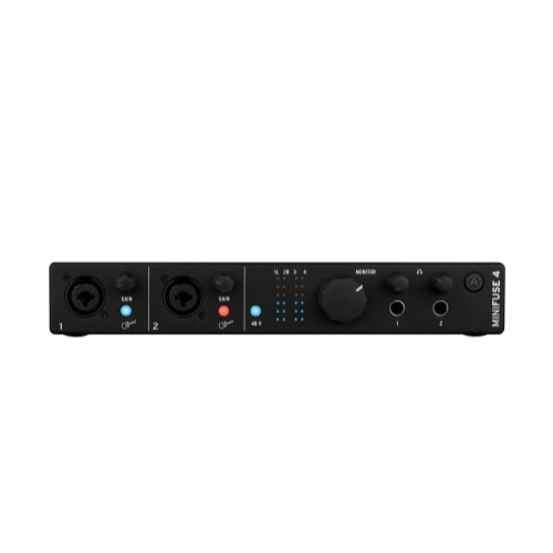 Arturia MiniFuse 4 Portable 4x4 USB Type-C Audio/MIDI Interface (Black)