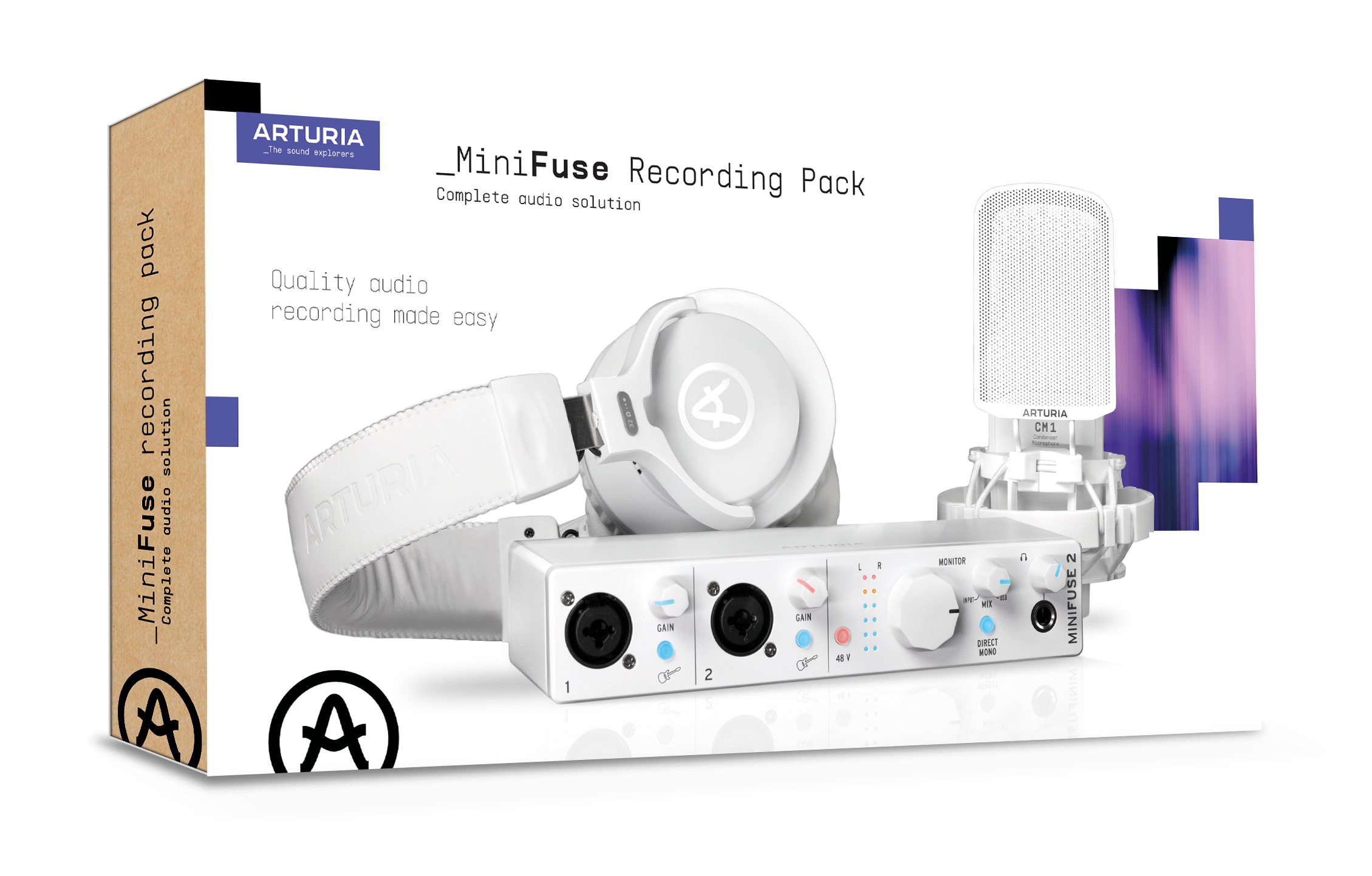 Arturia MiniFuse Recording Pack (White)