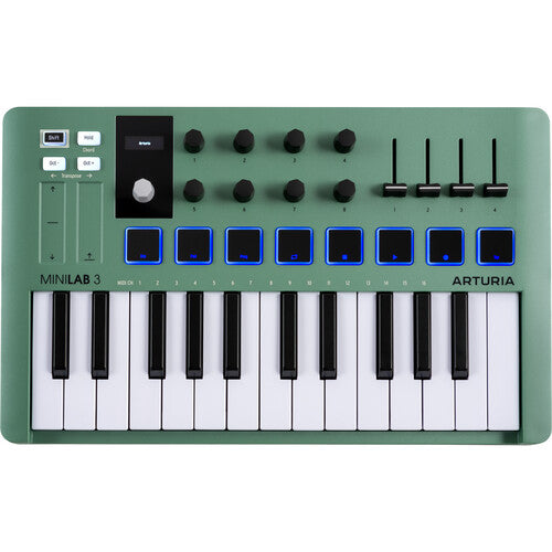 Arturia MiniLab 3 Mint Plug-And-Play MIDI Controller