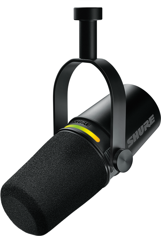 Shure MV7+ XLR/USB-C Dynamic Podcasting Microphone (Black)