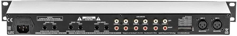ART MX624 - 6-Channel Stereo Mixer with Two Zone Outputs