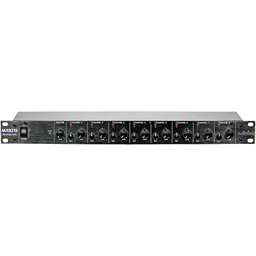 ART MX821S 8-Channel Rack Mount Personal Mixer Stereo Built In Power Supply