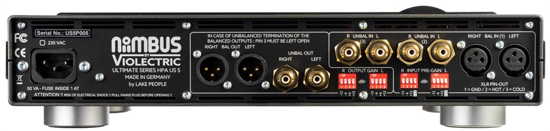 Violectric Niimbus US 5 PRO Headphone Amp with 256 Step Relays