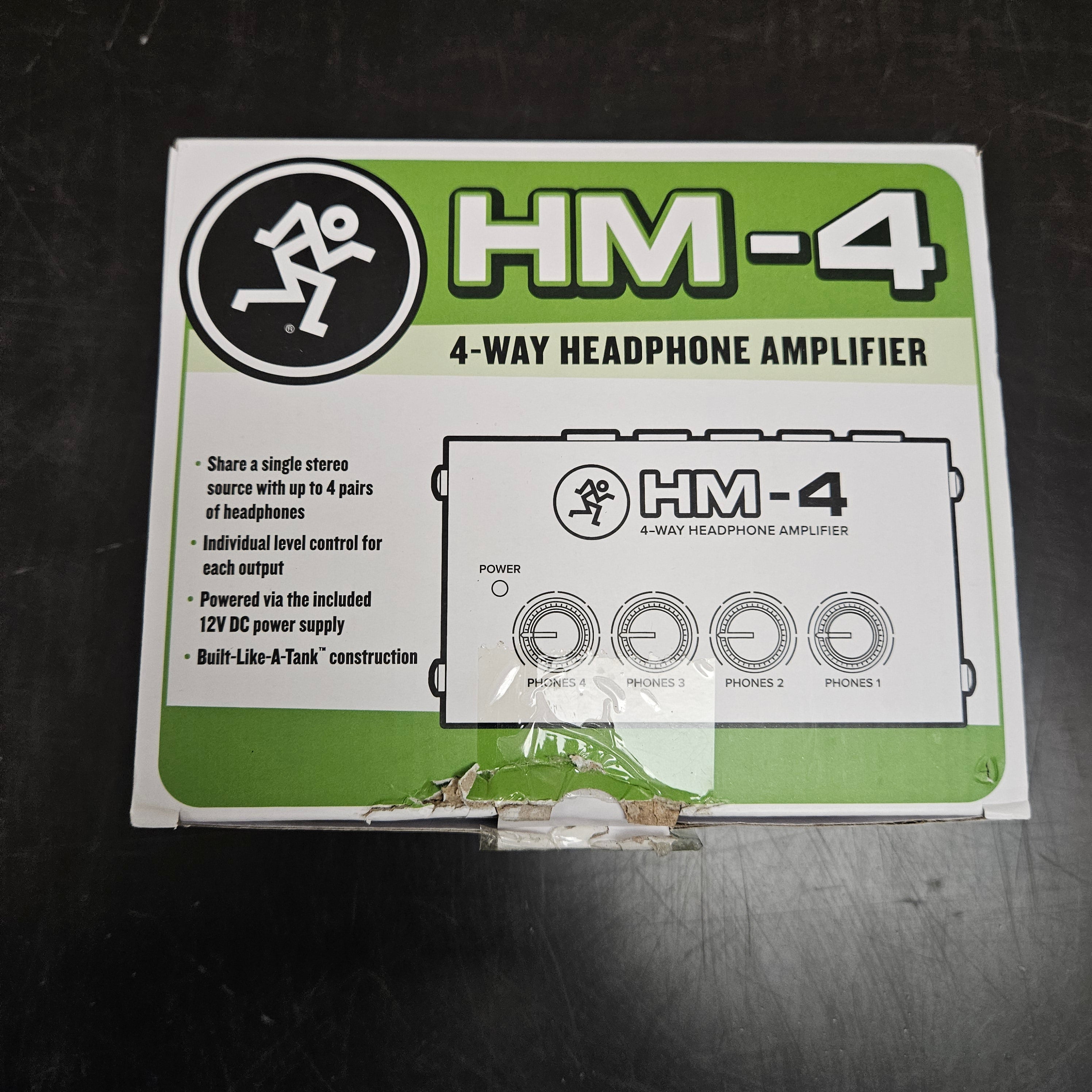Mackie HM-4 4-Way Headphone Amplifier Open Box