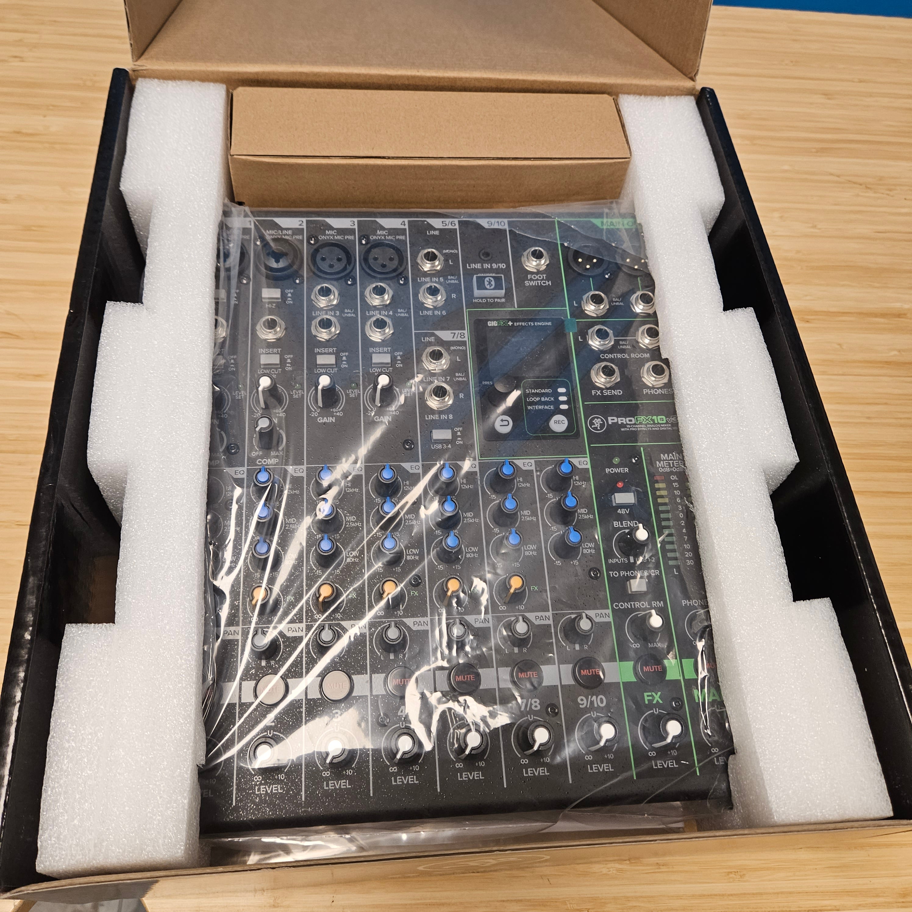 Mackie ProFX10v3+ 10-Channel Analog Mixer with Enhanced FX, USB Recording Modes, and Bluetooth - Used
