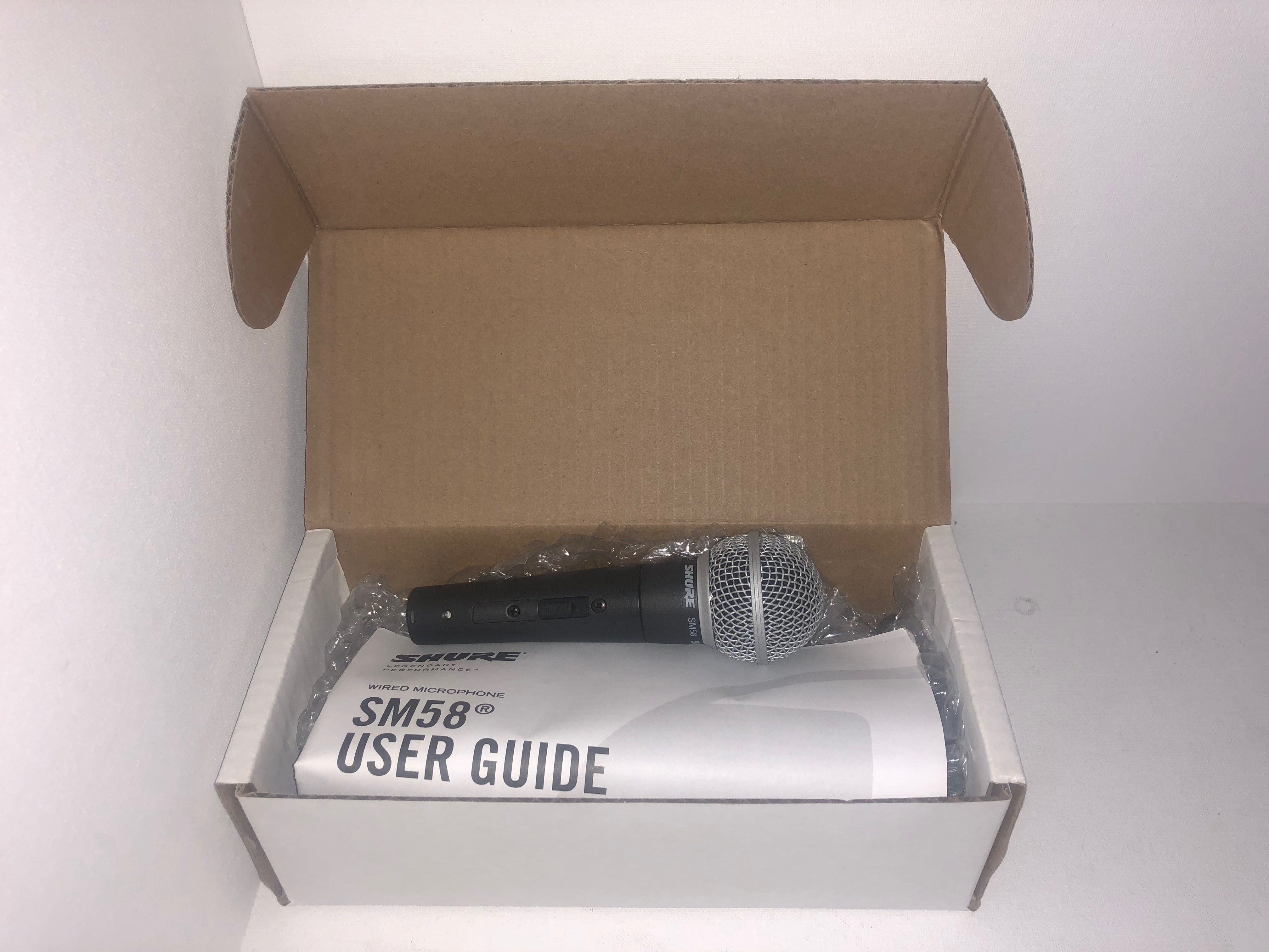 Shure SM58S Cardioid Dynamic Vocal Microphone Microphone w/ On/Off Switch - USED