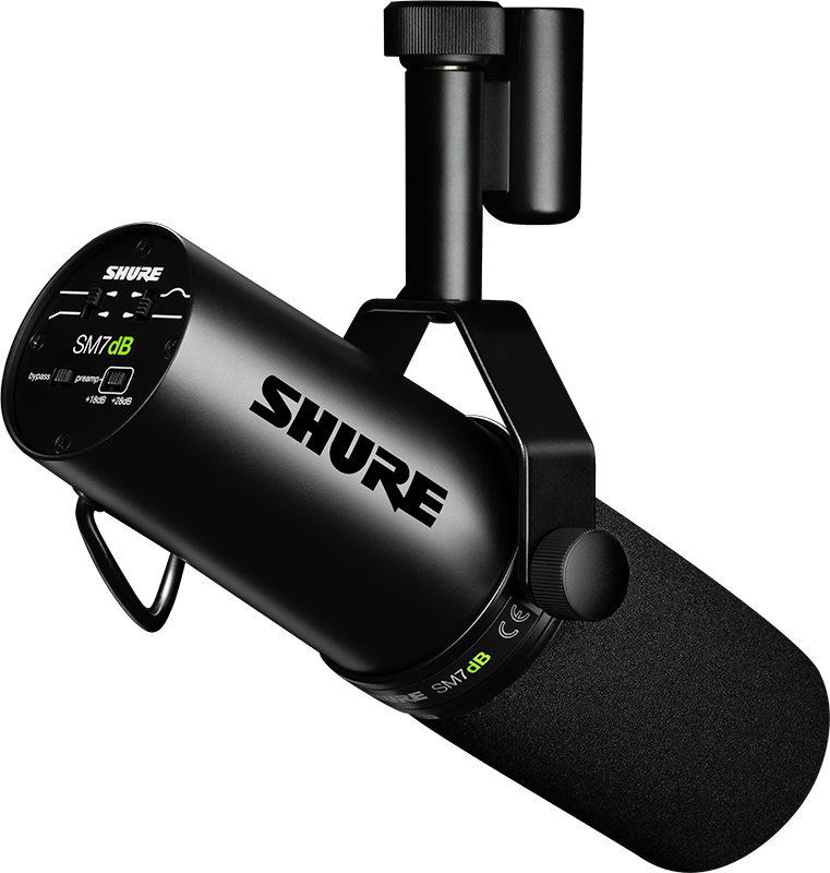 Shure SM7DB Dynamic Vocal Microphone With Built-In Preamp