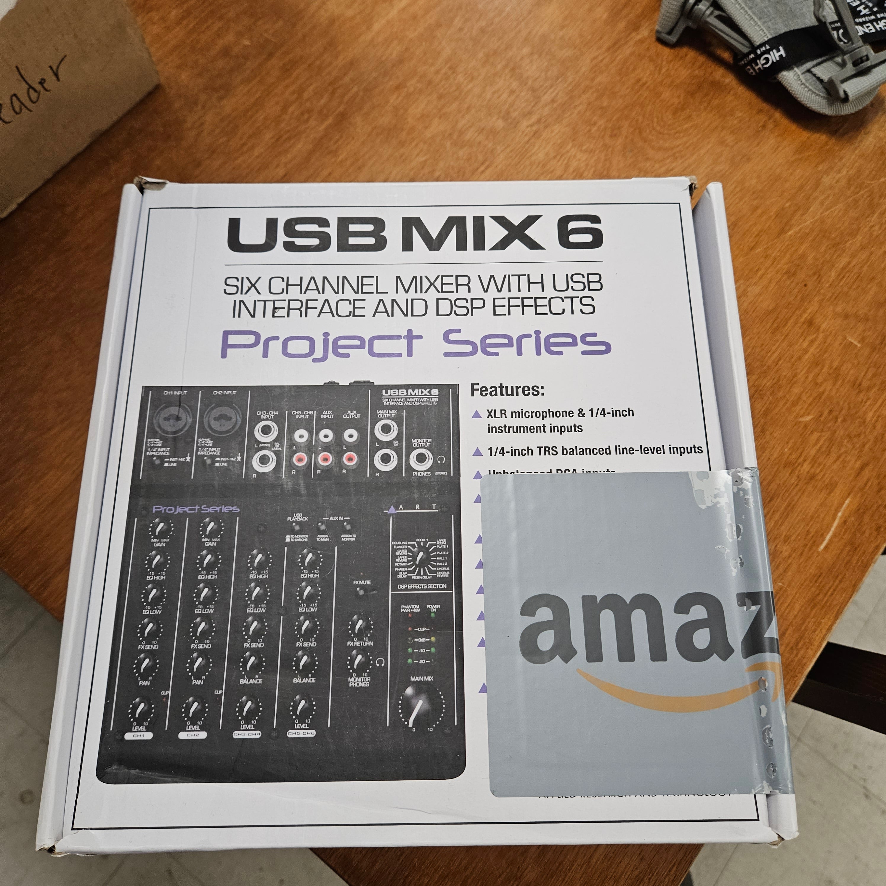 ART USBMIX6 Six Channel Mixer and USB Audio Interface - Used