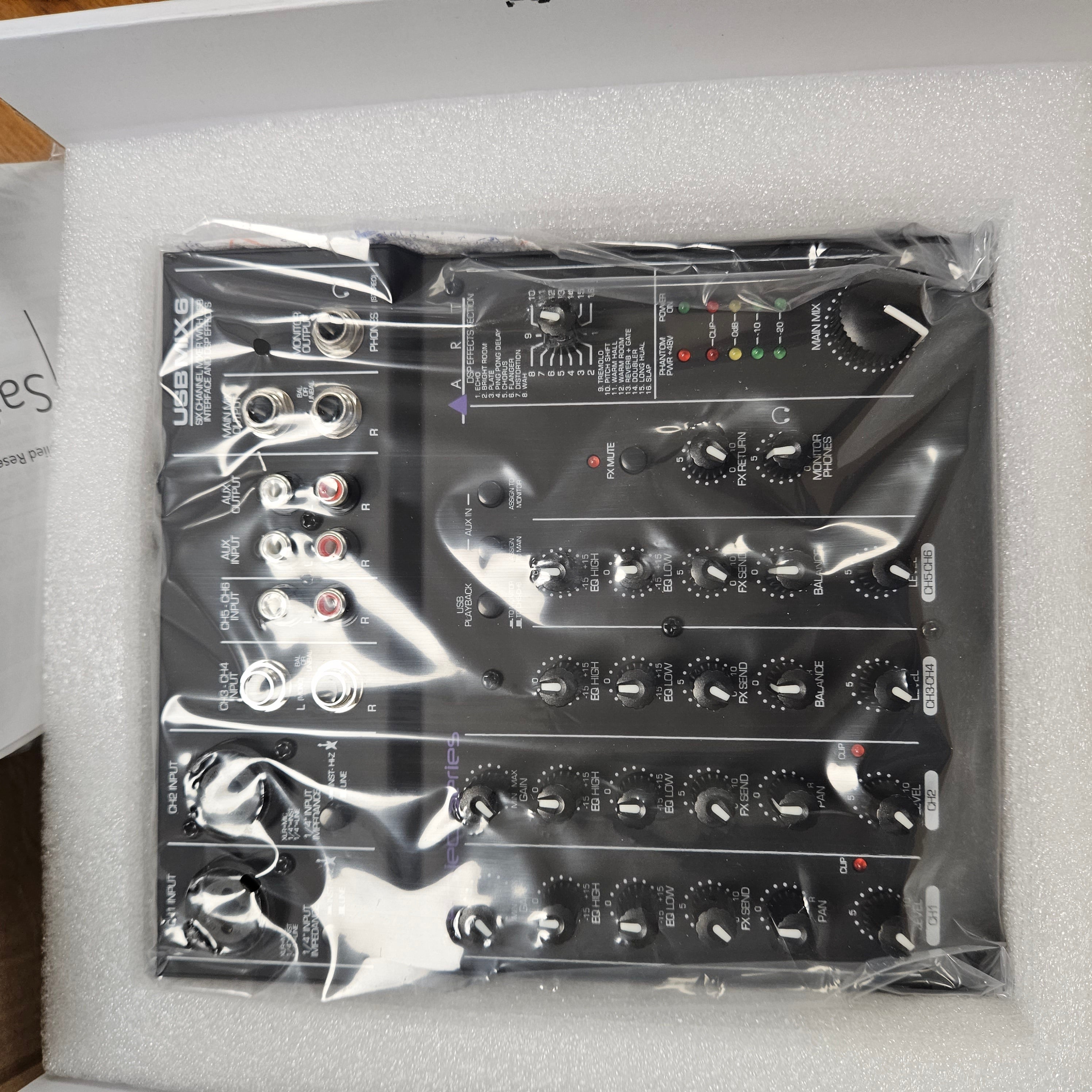 ART USBMIX6 Six Channel Mixer and USB Audio Interface - Used