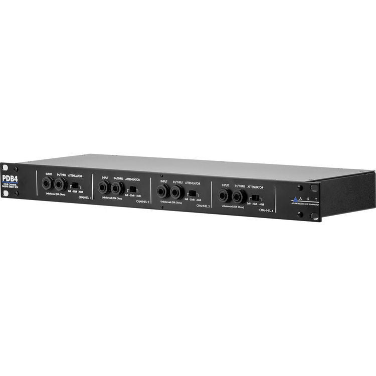 ART PDB4- Rackmountable 4-Channel Passive Direct Box w/Ground Lift and Pad