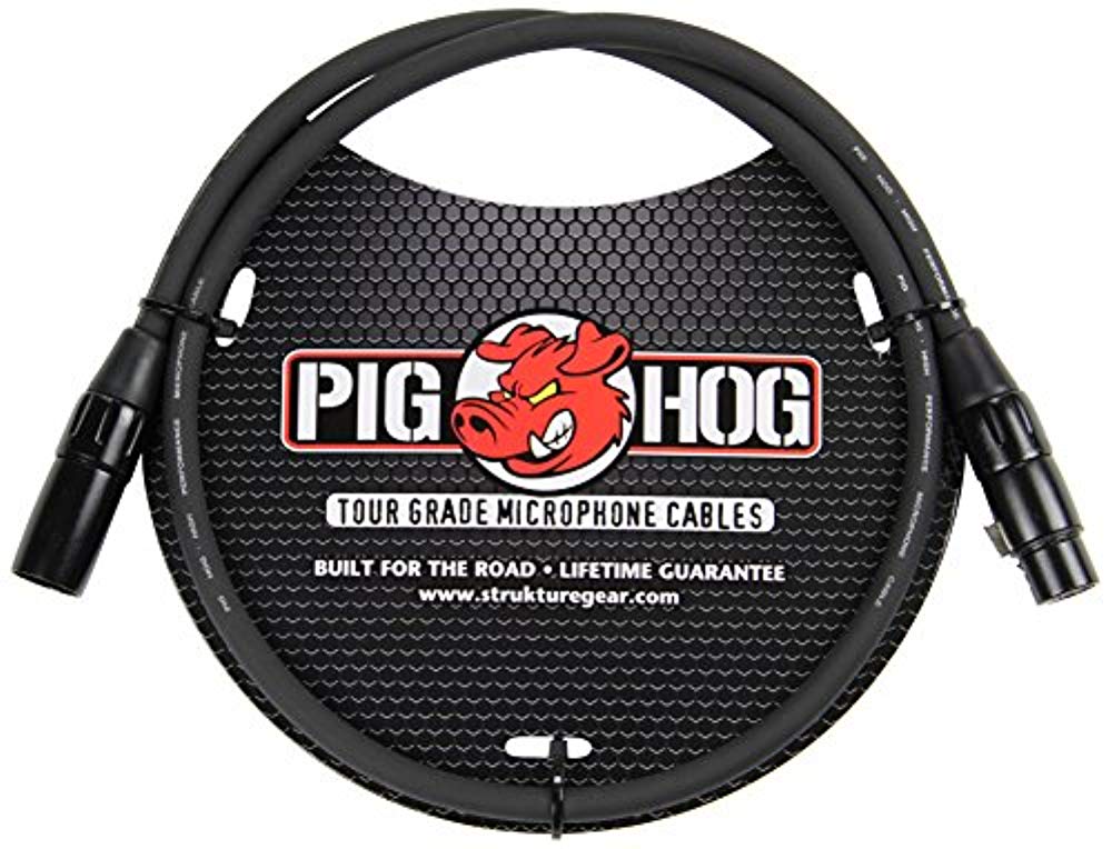 Pig Hog PHM3 High Performance 8mm XLR Microphone Cable, 3 feet