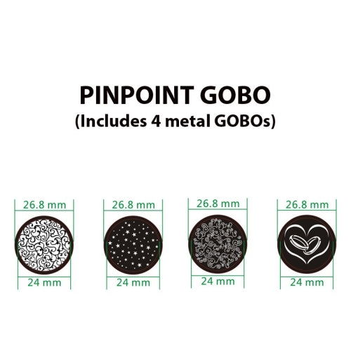 American DJ PinPoint GOBO Color Battery Powered GOBO Projector