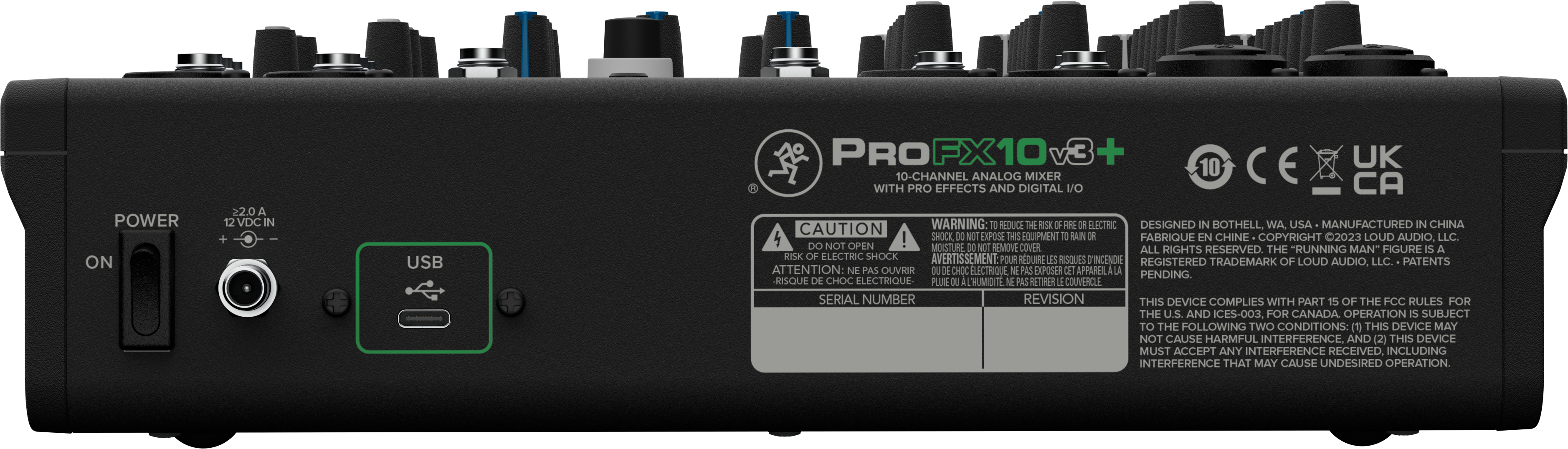 Mackie ProFX10v3+ 10-Channel Analog Mixer with Enhanced FX, USB Recording Modes, and Bluetooth