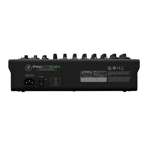Mackie ProFX12v3+ 12-Channel Analog Mixer With Enhanced FX, USB Recording Modes and Bluetooth