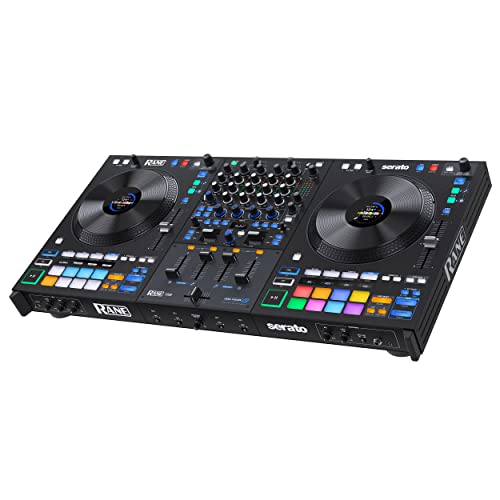 RANE Four Advanced 4 Channel Stems Controller-8.5 Jog Wheels with displays, Mixer with Internal FX, Serato DJ Pro and Pitch ‘n Time Included