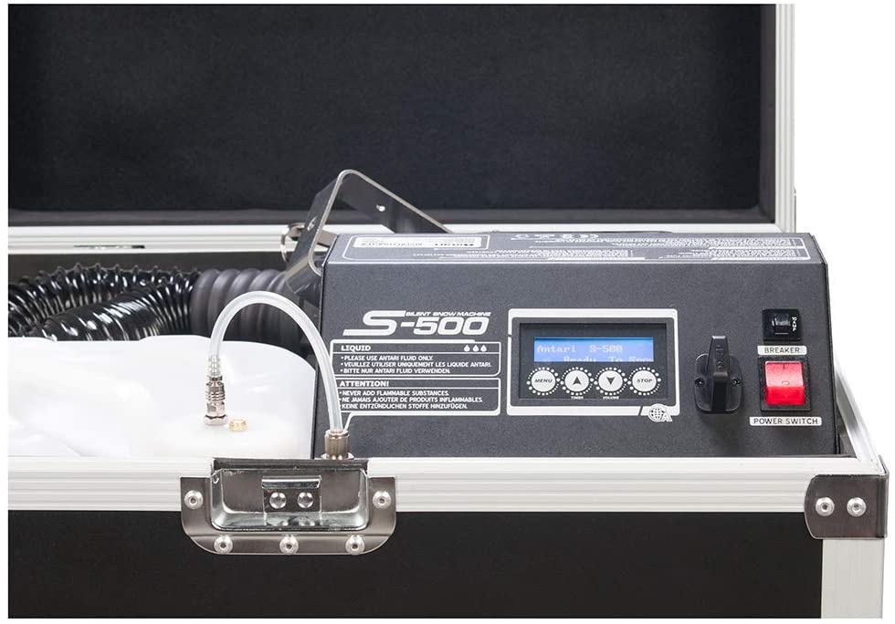 Antari S-500 Snow Machine w/ Wheeled Road Case