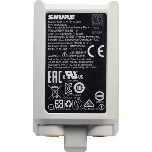 Shure SB903 Lithium-Ion Battery for SLX-D
