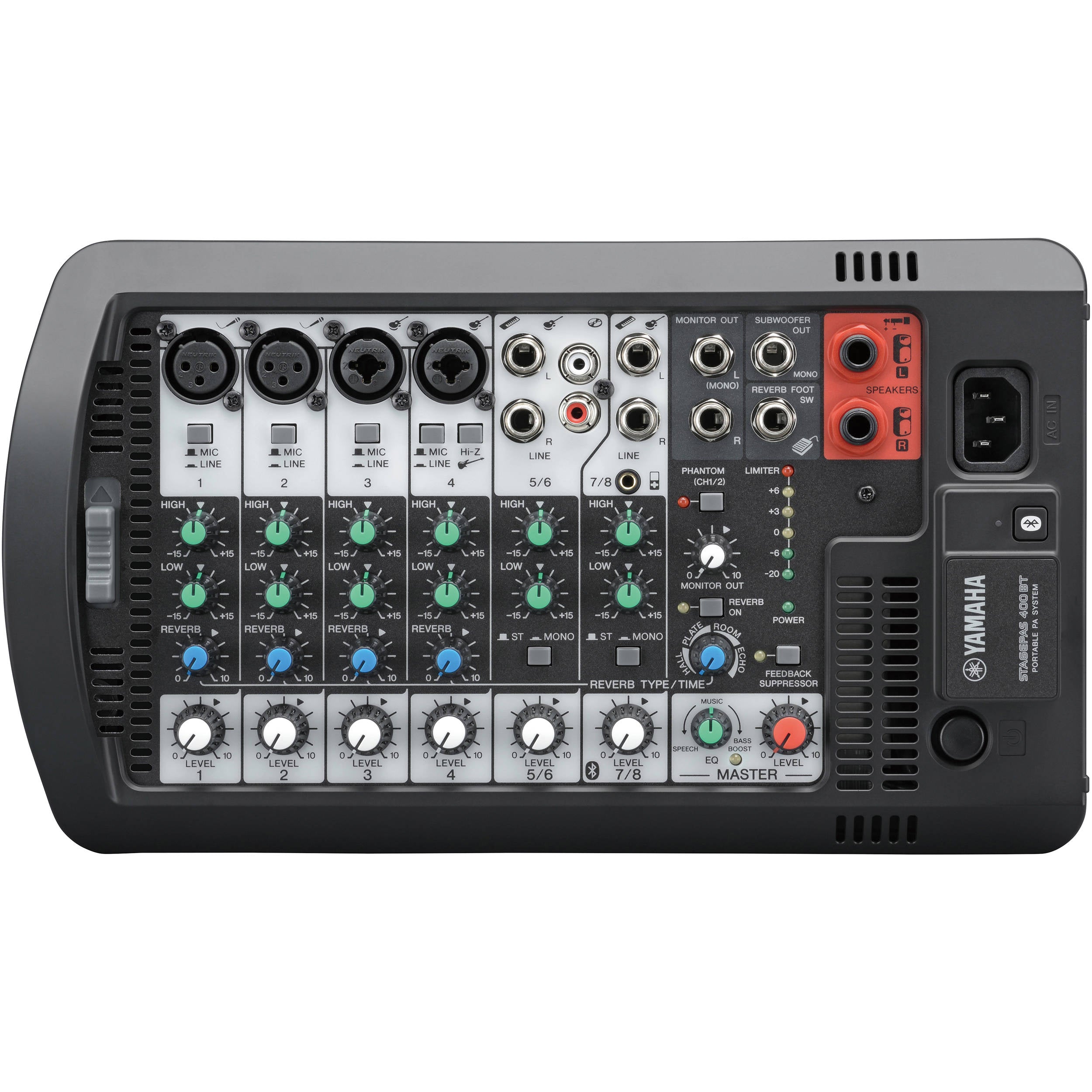 Yamaha STAGEPAS-400BT 8-input Stereo Powered Mixer