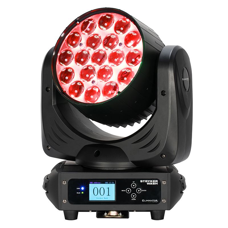 Eliminator Lighting Stryker Wash Quad RGBW LED Moving Head with Motorized Zoom