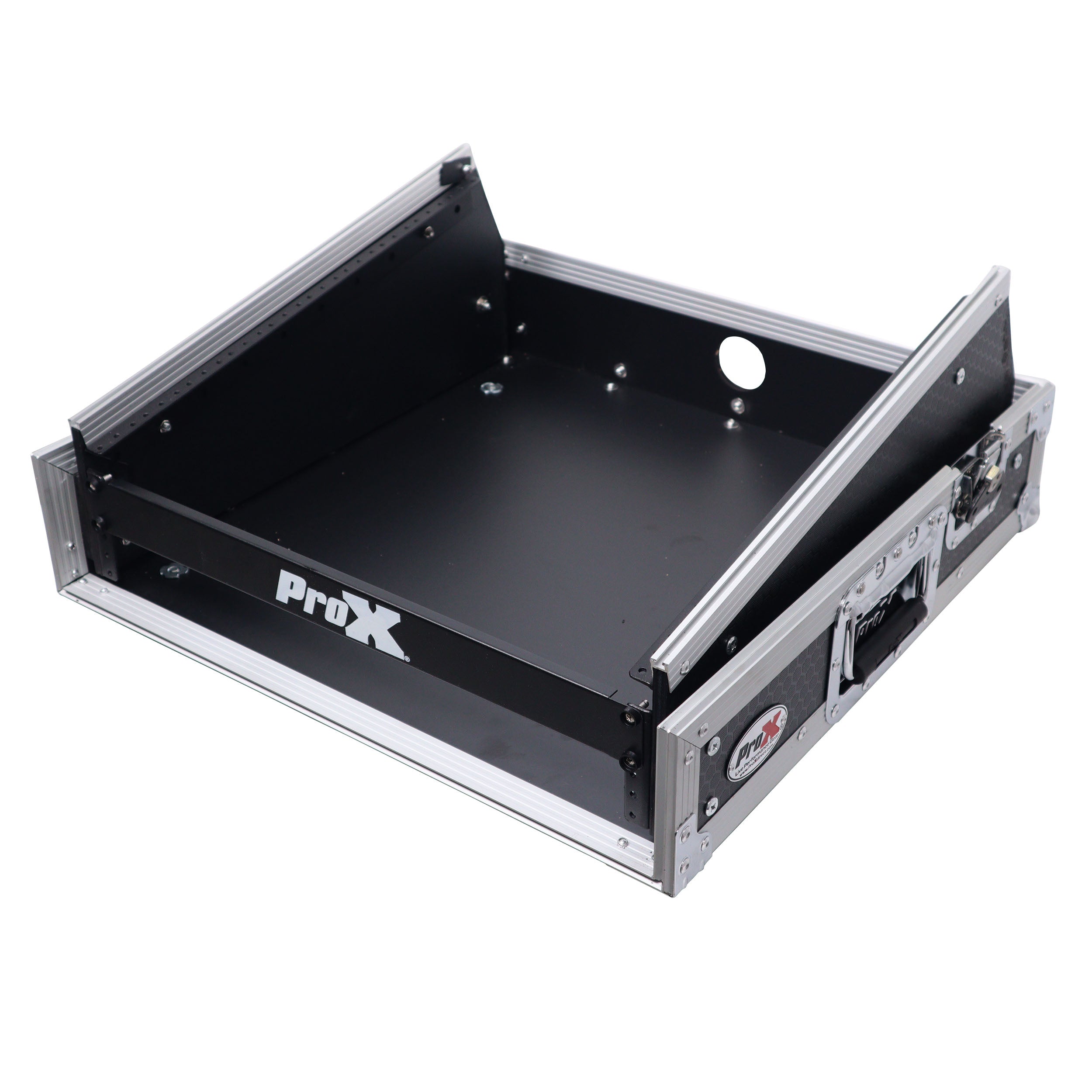ProX T-2MRSS MK2 2U Vertical Rack and 10U Top Adjustable Angle Slant Mixer