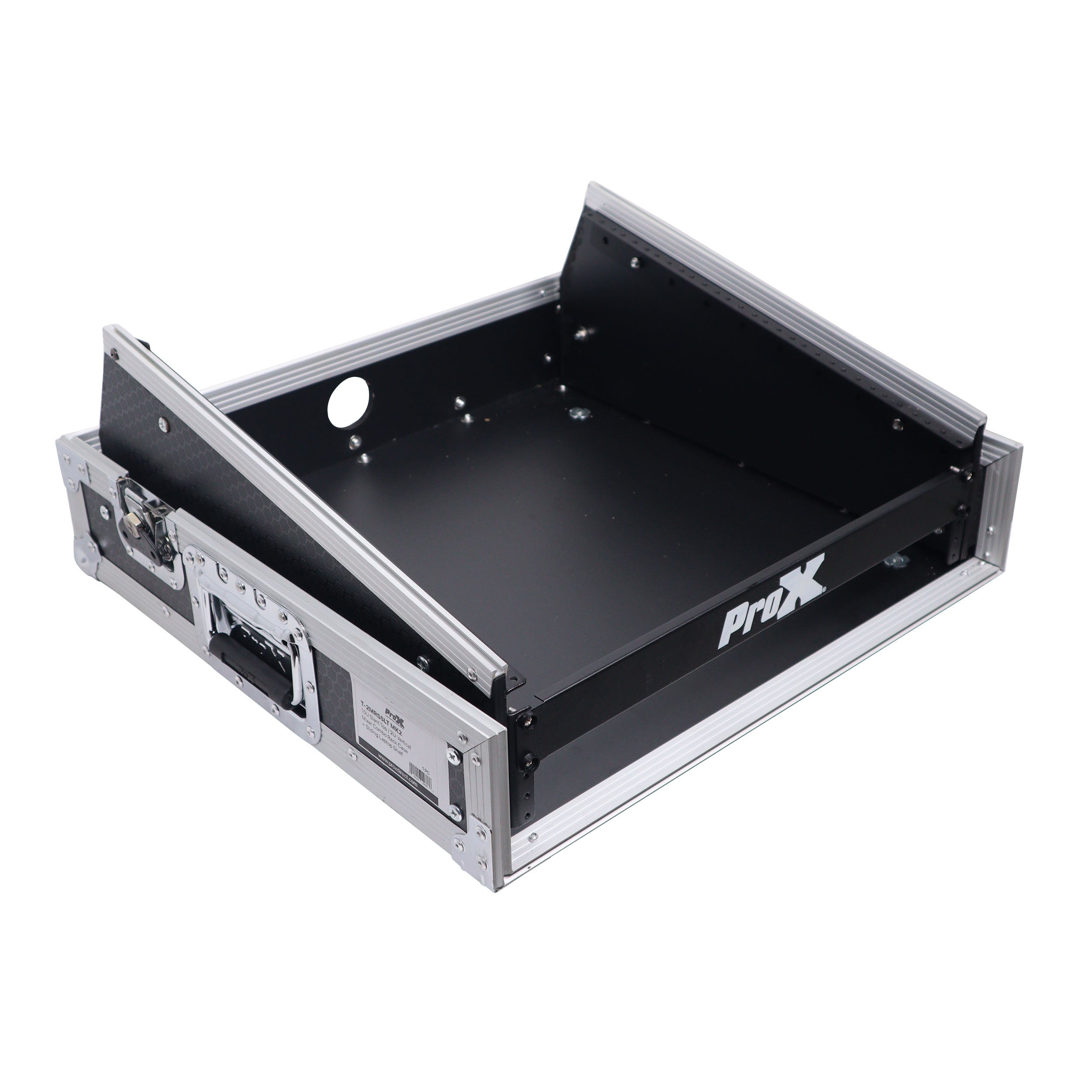 ProX T-2MRSS MK2 2U Vertical Rack and 10U Top Adjustable Angle Slant Mixer