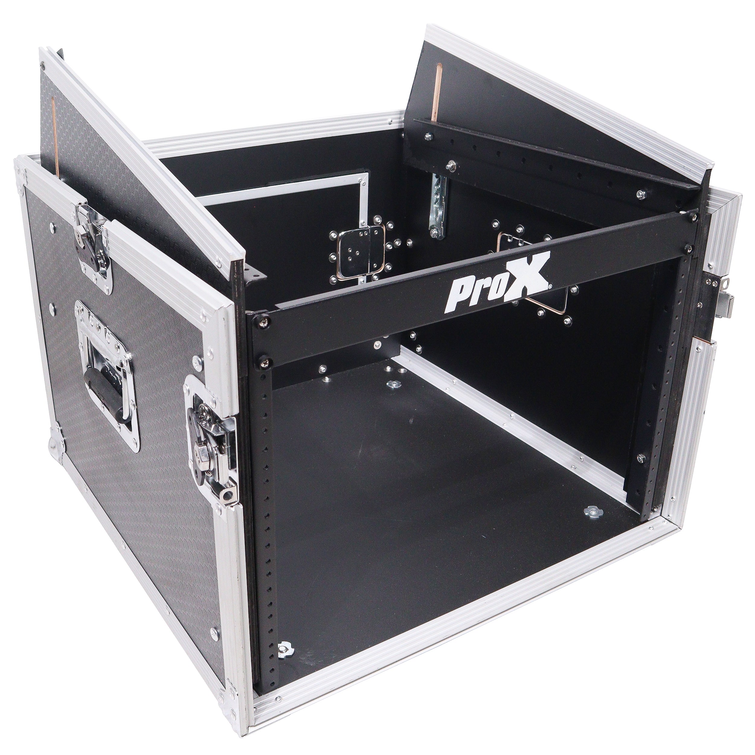 ProX T-6MRSS MK2 6U Vertical Rack and 10U Top Adjustable Angle Slant Mixer