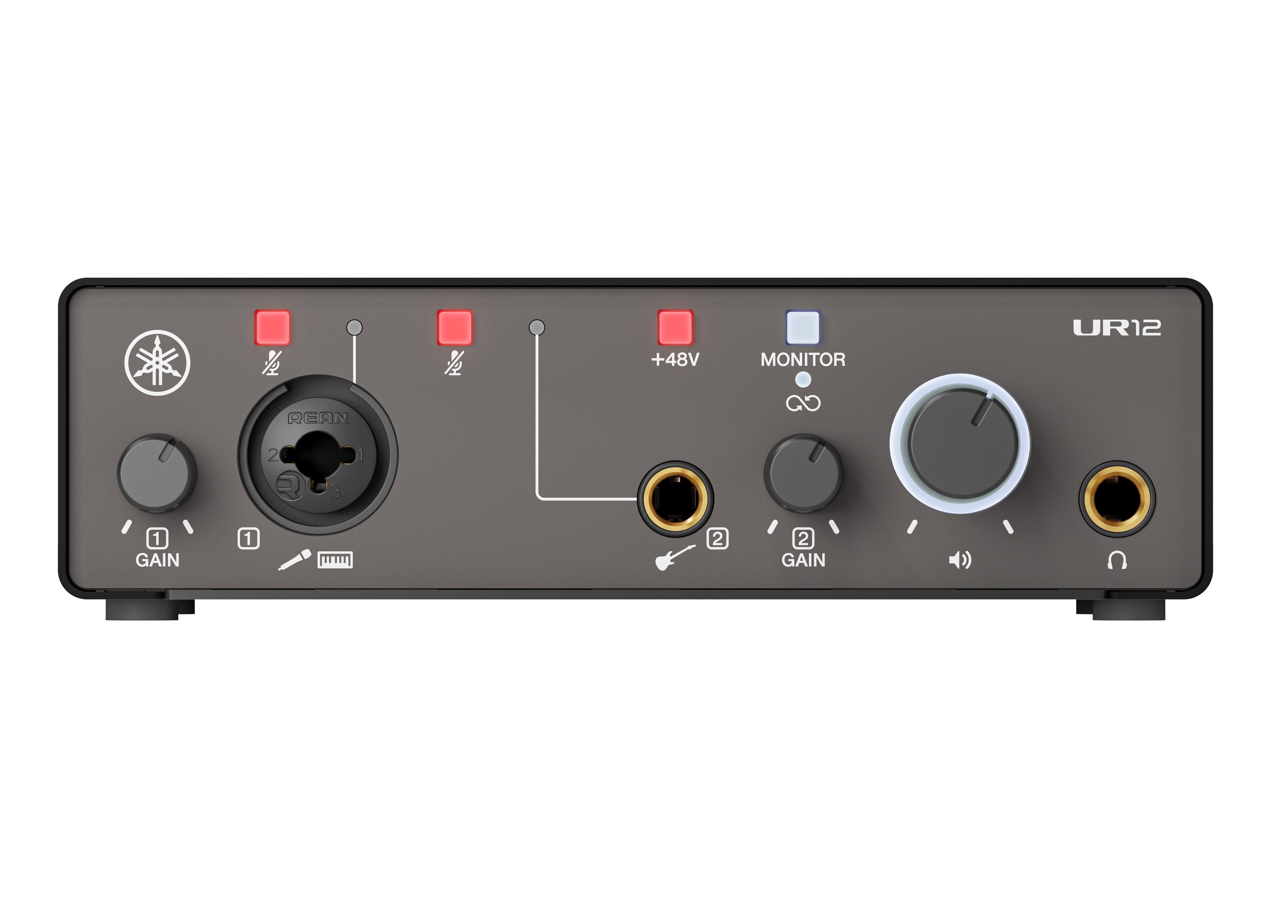Yamaha UR12MK3 B 2 x 2 USB 2.0 Audio Interface with one mic preamp and 24-bit/192 kHz support