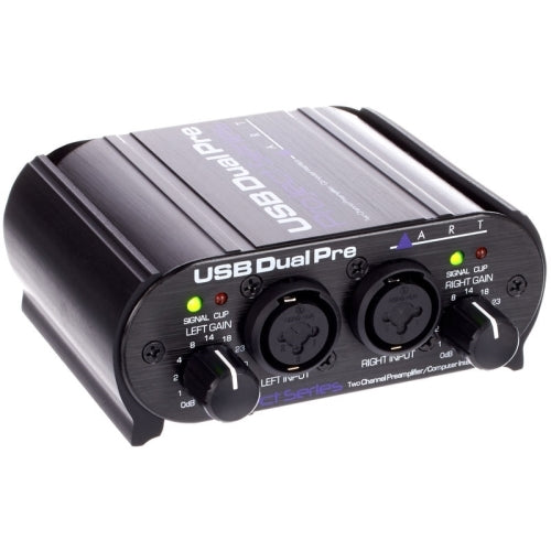 ART USB Dual Pre Battery Powered USB Preamp/Interface w/ 2 x XLR/TRS Inputs