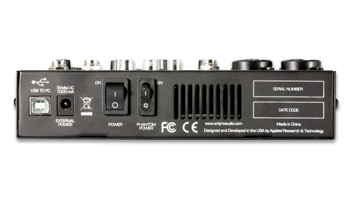 ART USBMIX6 Six Channel Mixer and USB Audio Interface