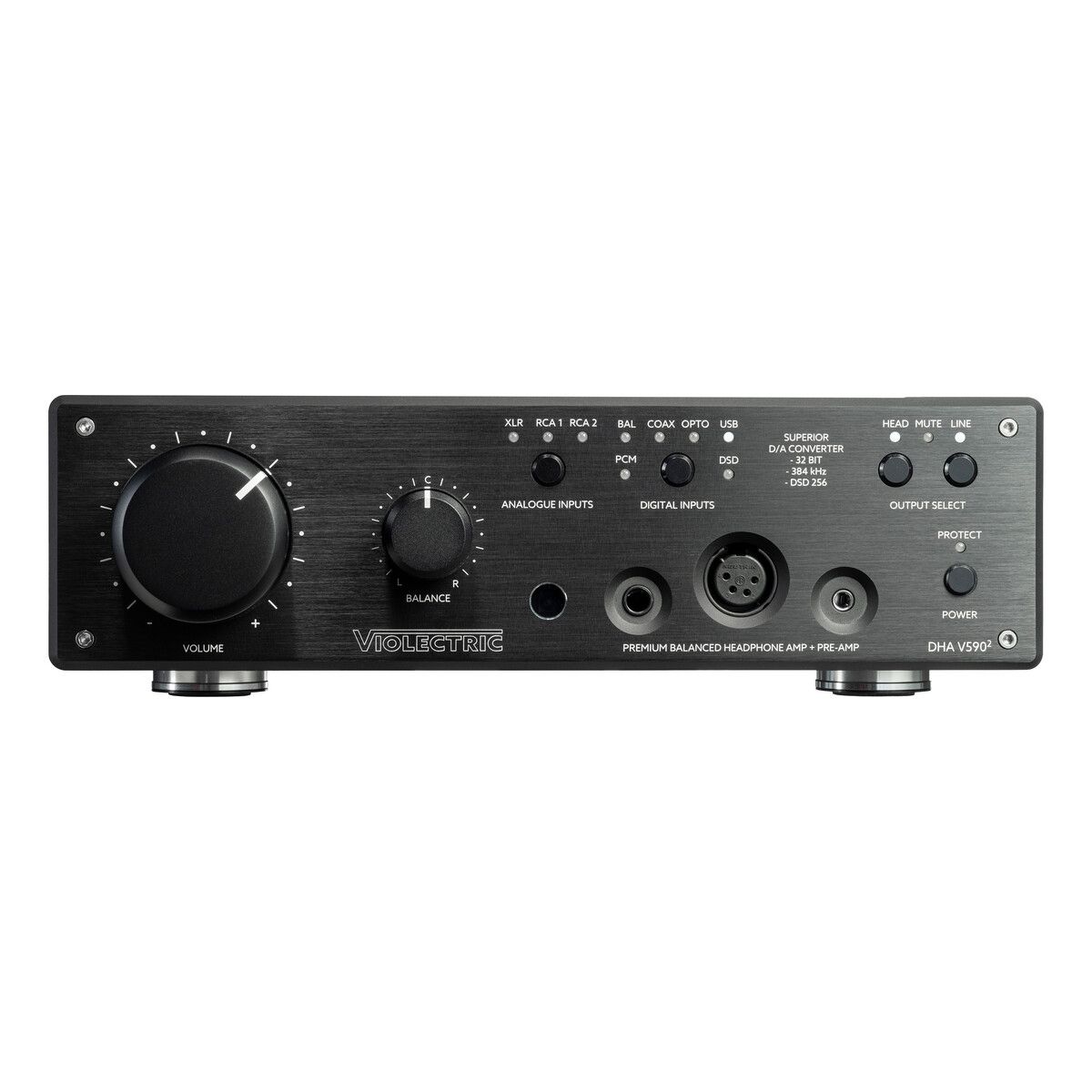 Violectric DHA V590 Pro Headphone Amplifier, Preamp, and DAC