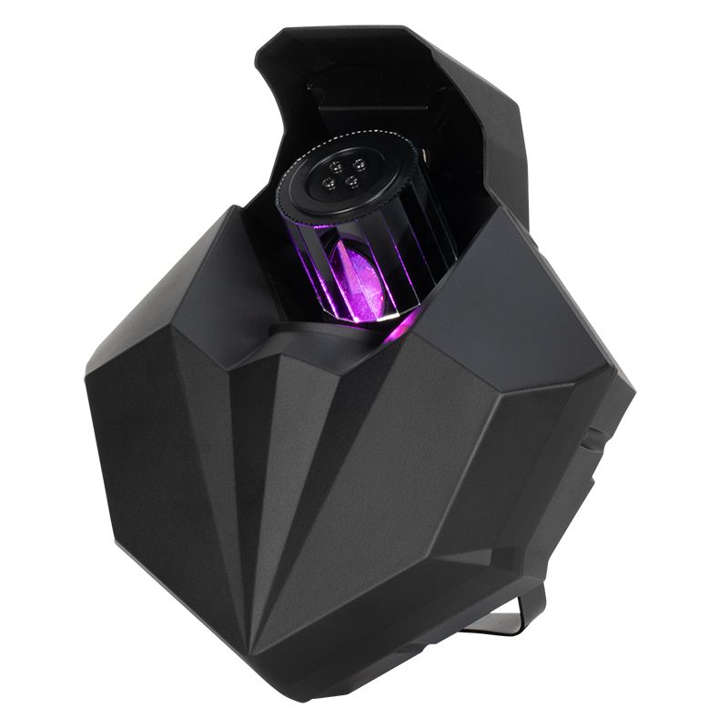Eliminator Lighting Vortex LED Moonflower Effect with Barrel Mirrored Scanner
