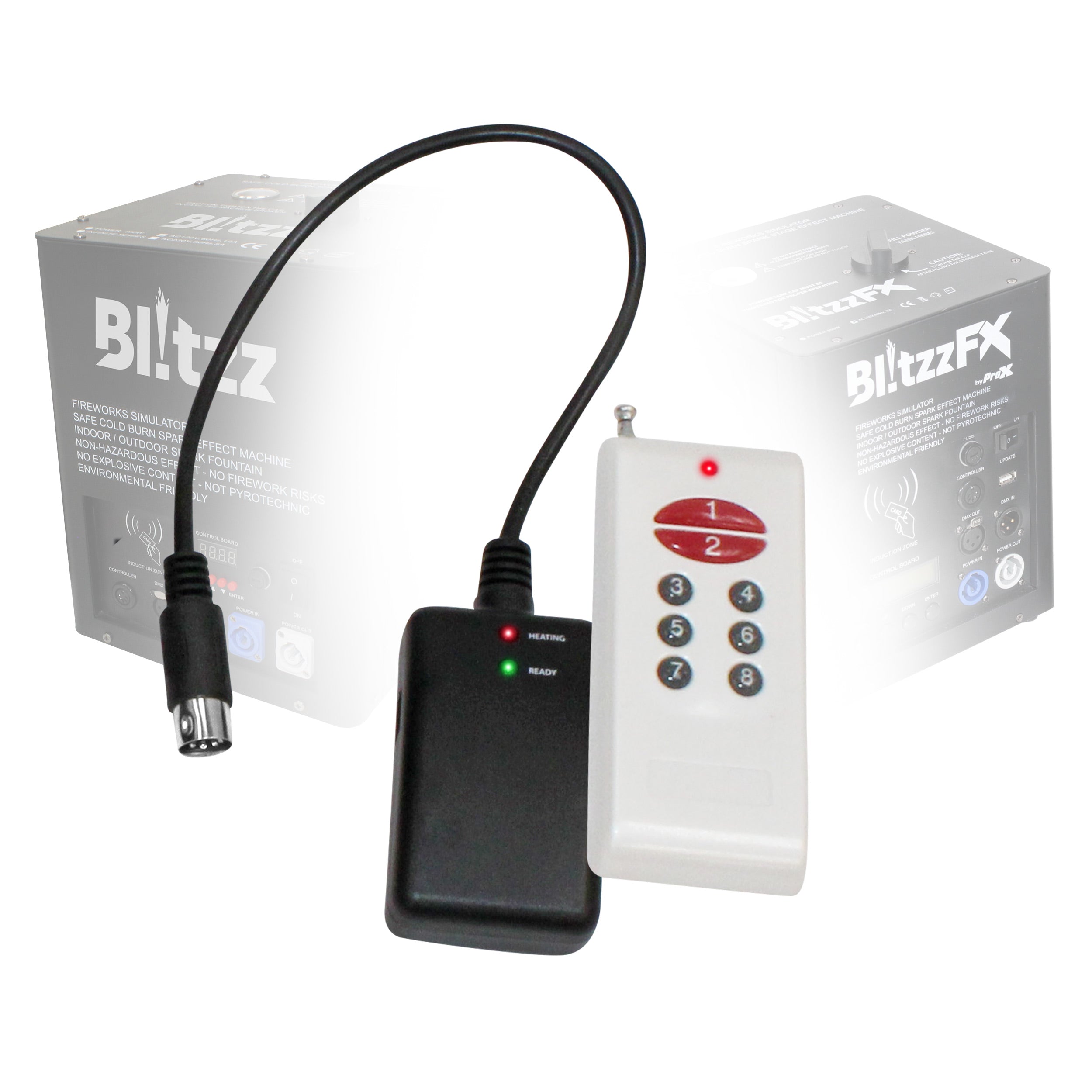 ProX X-BLITZZREMOTE Replacement Wireless Remote and Receiver for ProX Blitzz Cold Spark Machines